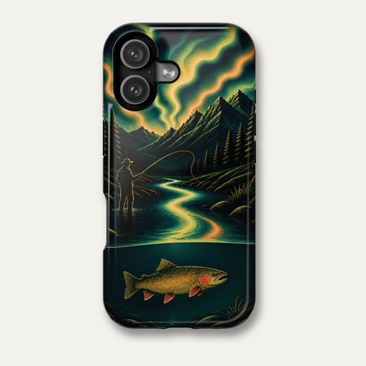 Aurora Cutthroat Trout Fishing Phone Case