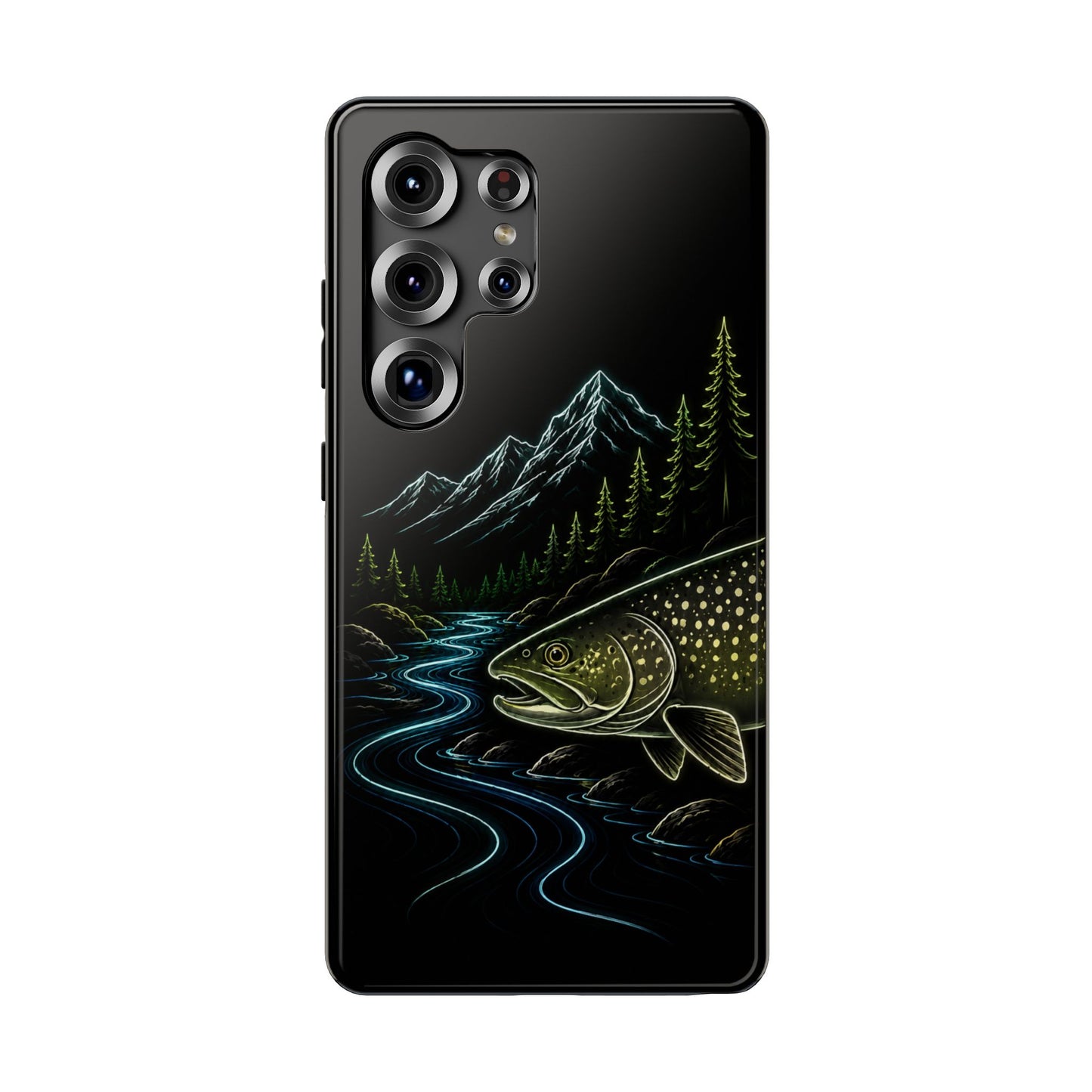 Lake Trout Neon Wilderness Tough Phone Case