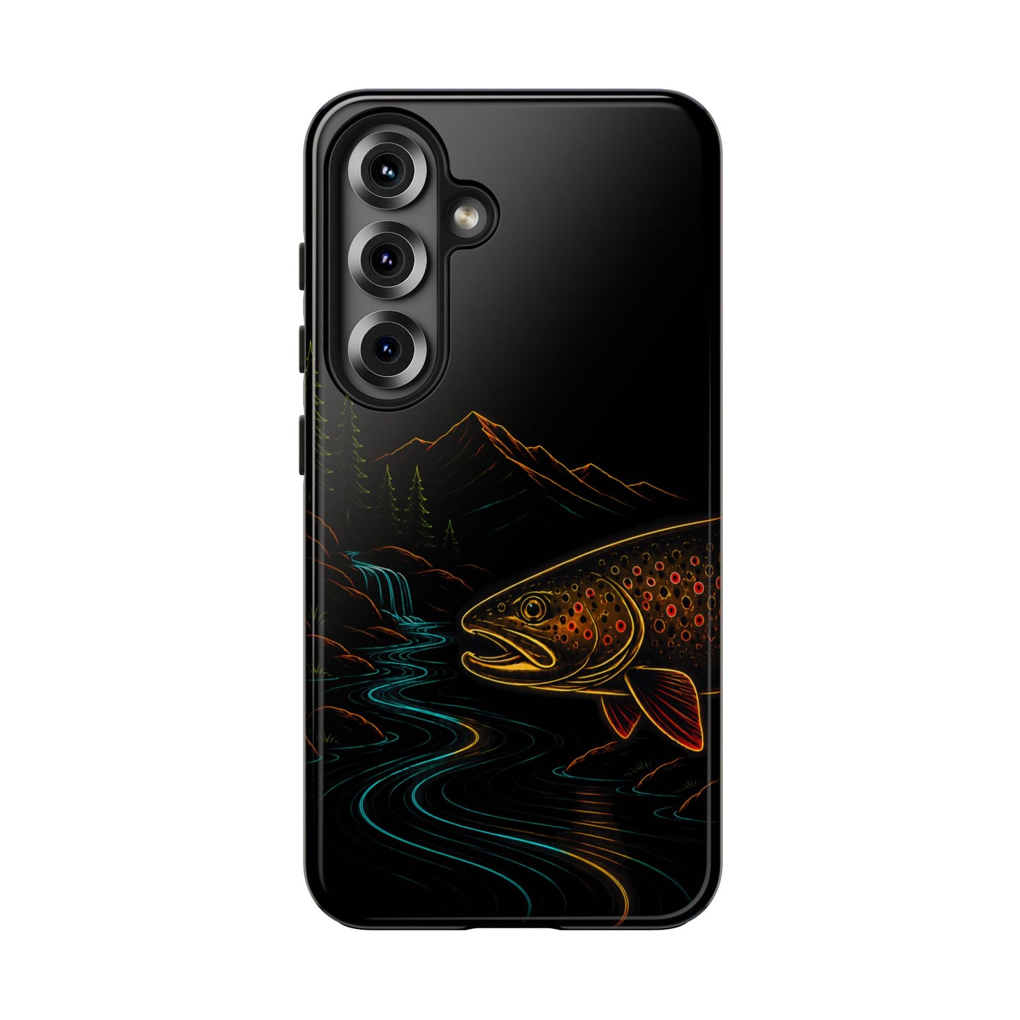 Brown Trout Neon Wilderness Tough Phone Case