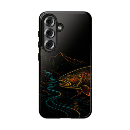 Brown Trout Neon Wilderness Tough Phone Case
