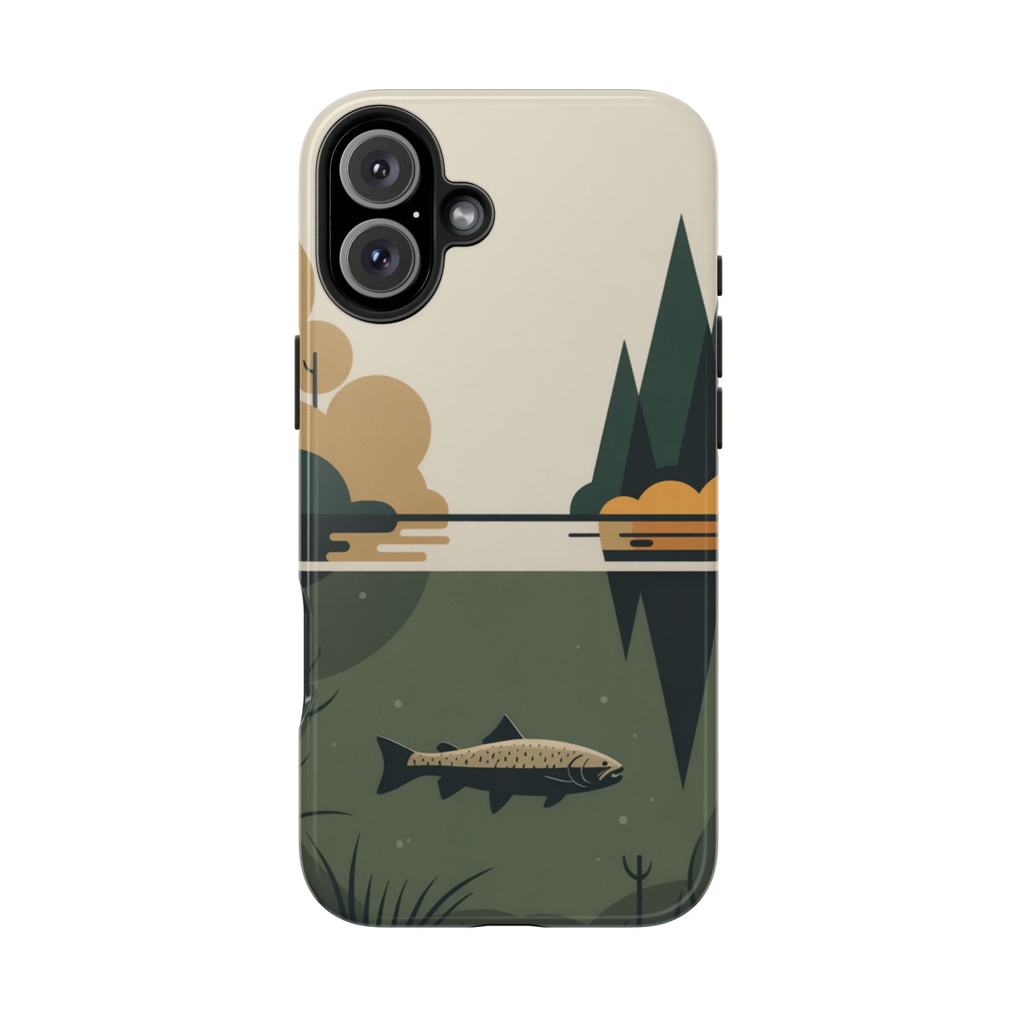 Vintage Lake Fishing Tough Phone Case