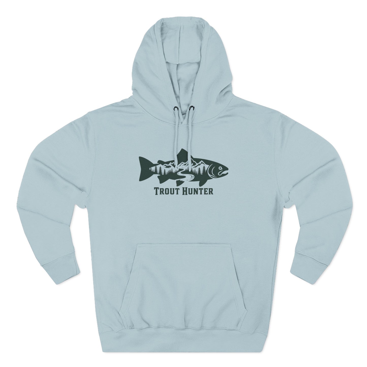 Trout Hunter Silhouette Hoodie - Fishing Apparel