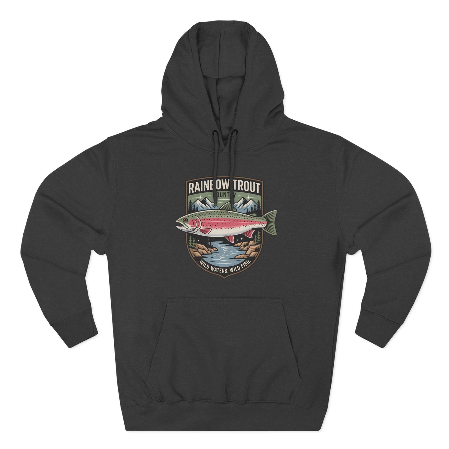 Rainbow Trout Country Pullover Hoodie for Anglers