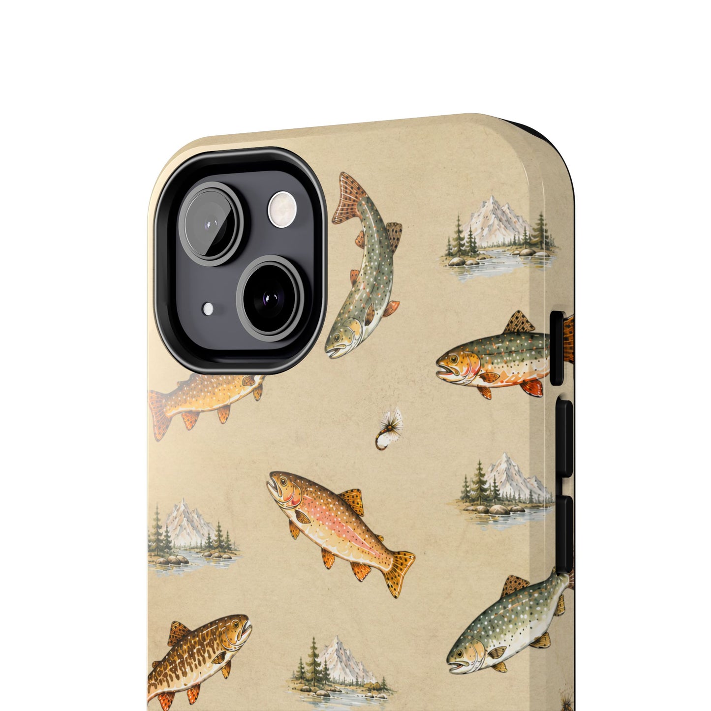 Vintage Trout Pattern Phone Case
