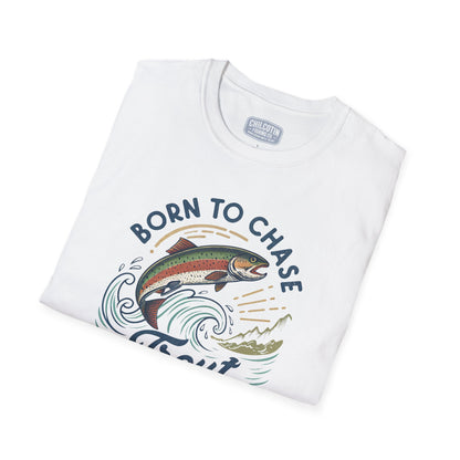 Born to Chase Trout Fishing T-Shirt | Rugged Outdoor Tee for Anglers