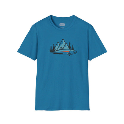 Wild Trout & Mountain Fishing Tee | Rugged Outdoor Shirt for Backcountry Anglers | Perfect Gift for Trout and Mountain Fishing Fans