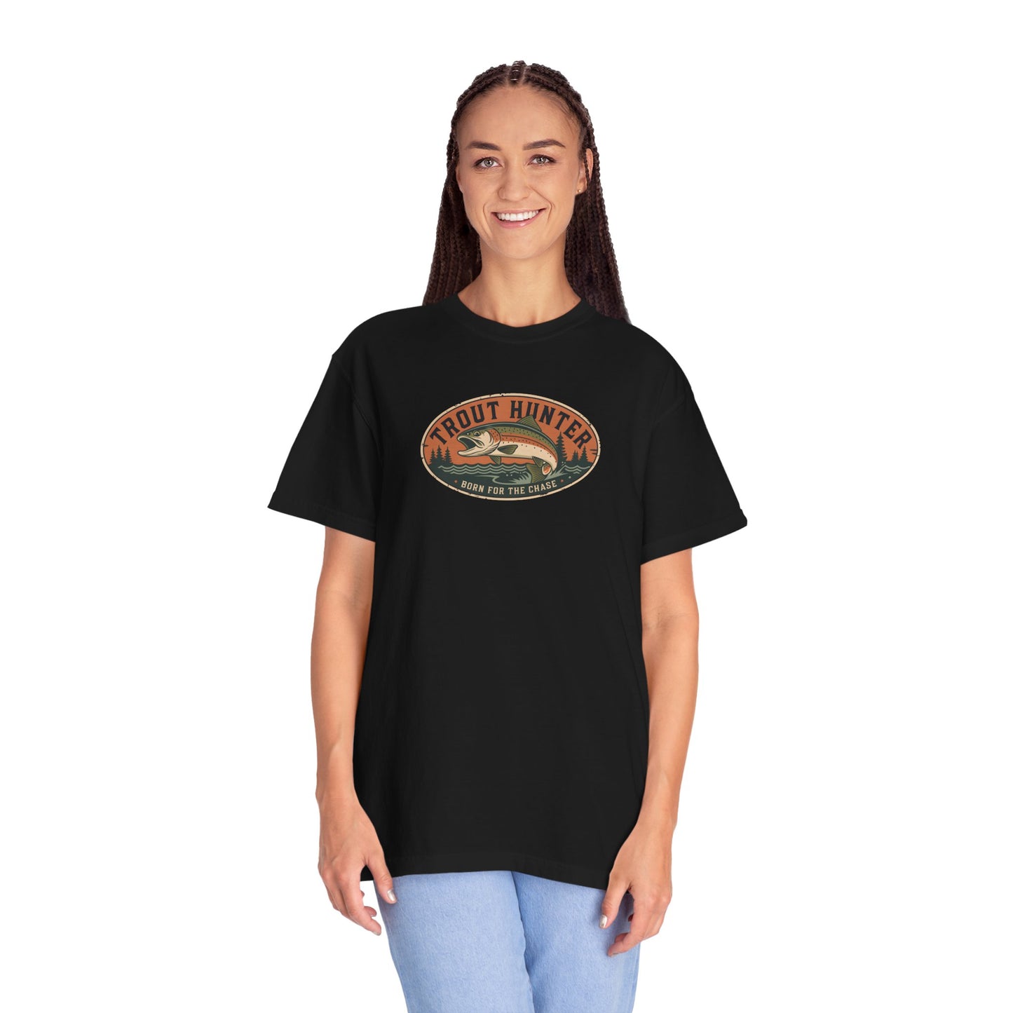 Trout Hunter Fishing T-Shirt — Vintage Outdoor Fishing Tee