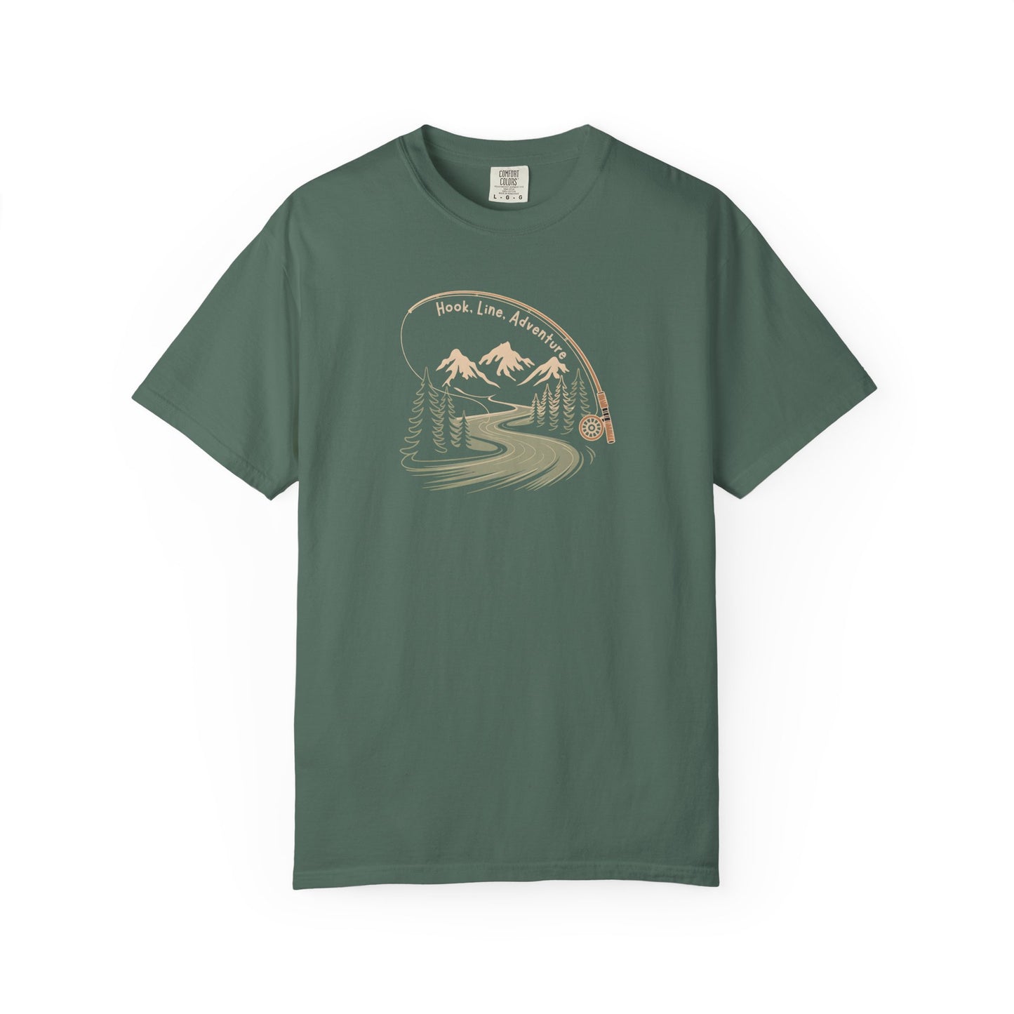 Adventure Road T-Shirt — Scenic Mountains & Trees Design (Home, Love, Adventure)