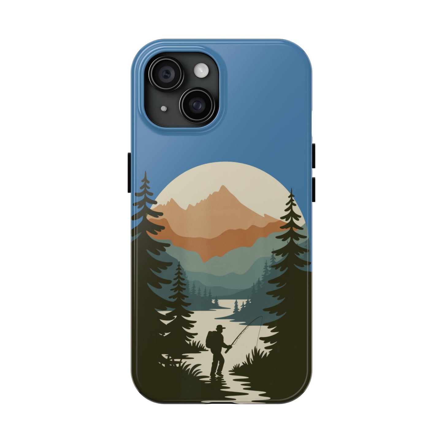 Fishing in The Mountains Tough Phone Case