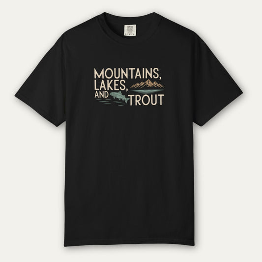 Mountains, Lakes & Trout Tee