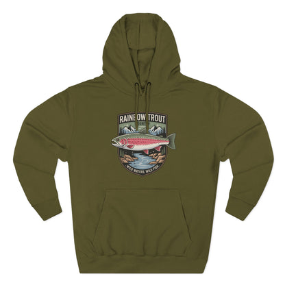Rainbow Trout Country Pullover Hoodie for Anglers
