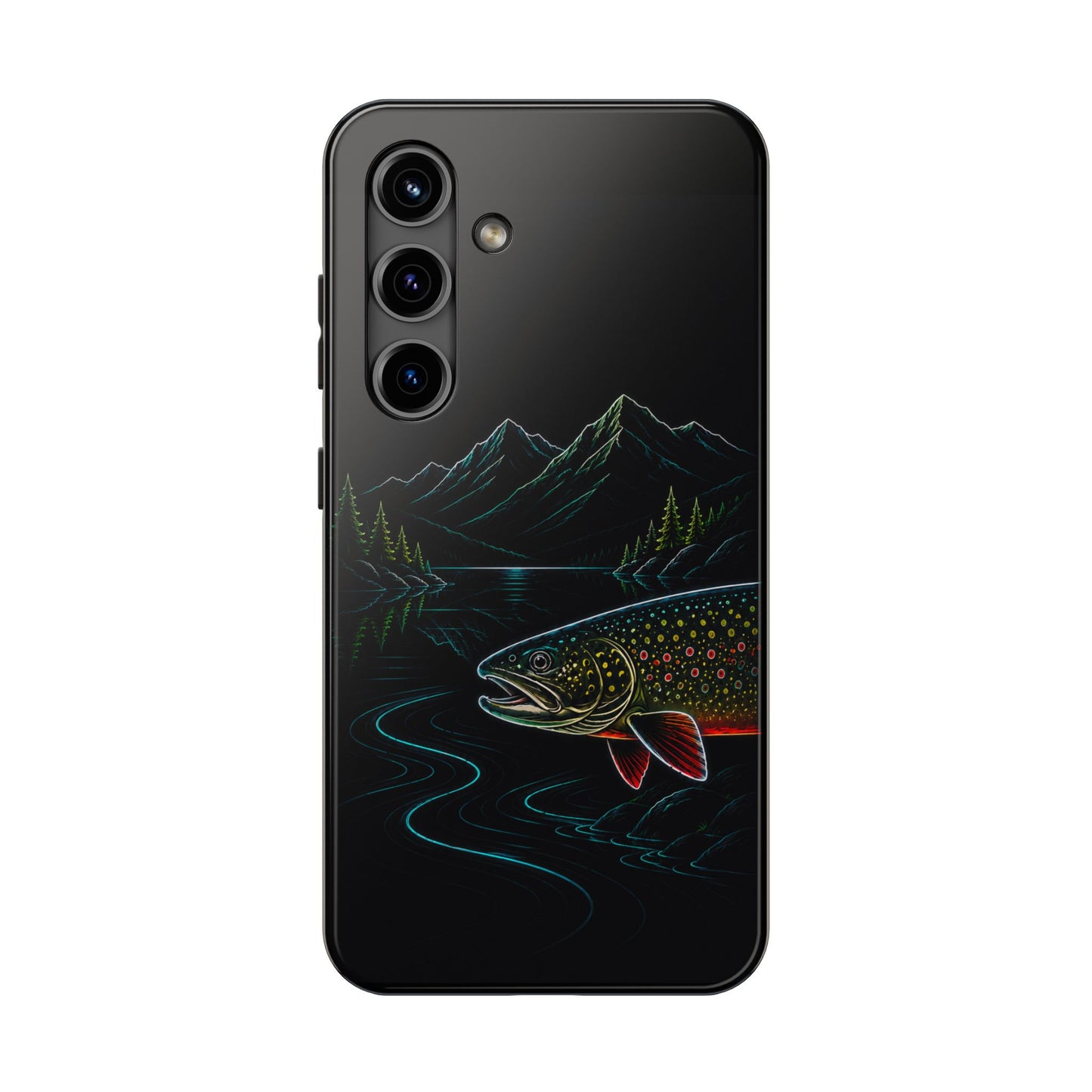 Brook Trout Neon Wilderness Tough Phone Case