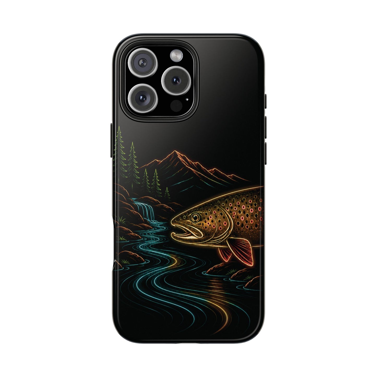 Brown Trout Neon Wilderness Phone Case
