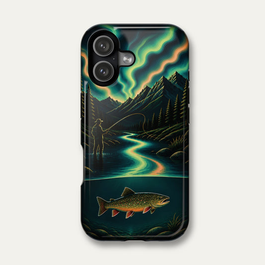 Aurora Brook Trout Fishing Phone Case