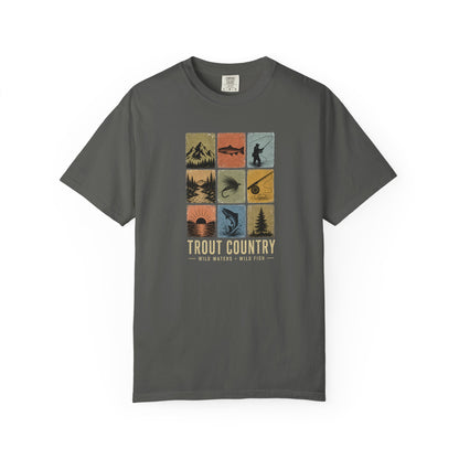 Trout Country Graphic T-Shirt — Vintage Fishing Outdoors Tee