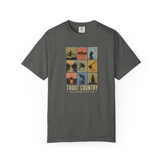 Trout Country Graphic T-Shirt — Vintage Fishing Outdoors Tee
