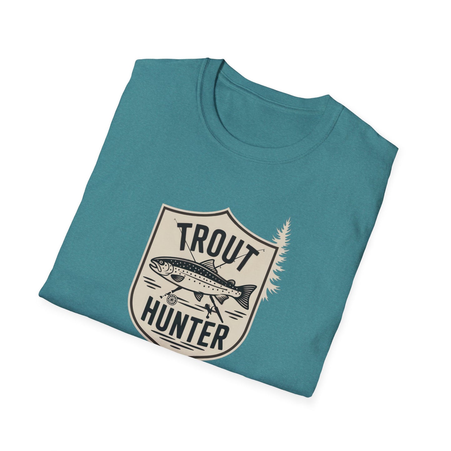 Trout Hunter T-Shirt, Fishing Tee, Unisex Apparel, Outdoor Shirt, Gift for Anglers, Casual Wear, Nature Lover Gear