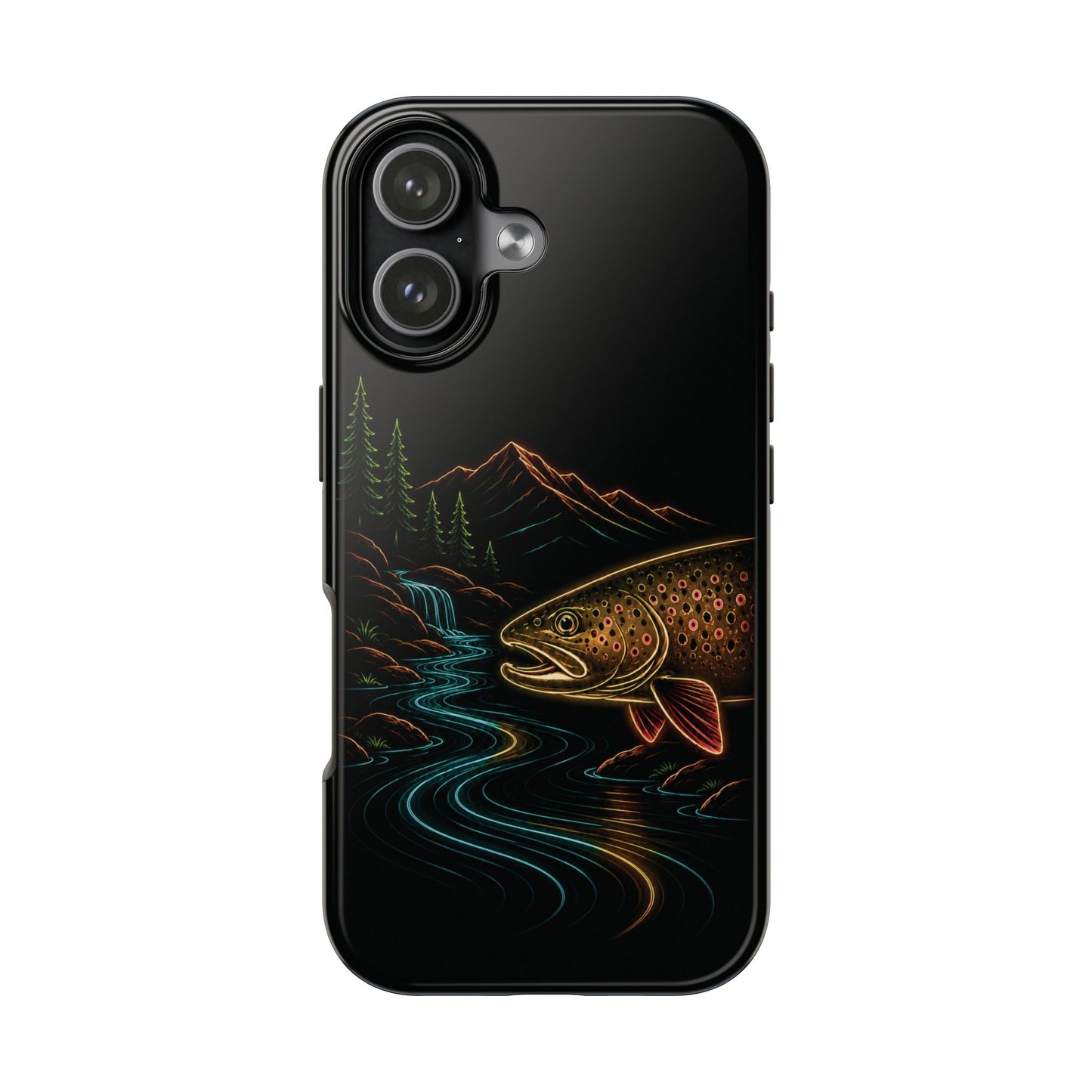 Brown Trout Neon Wilderness Phone Case