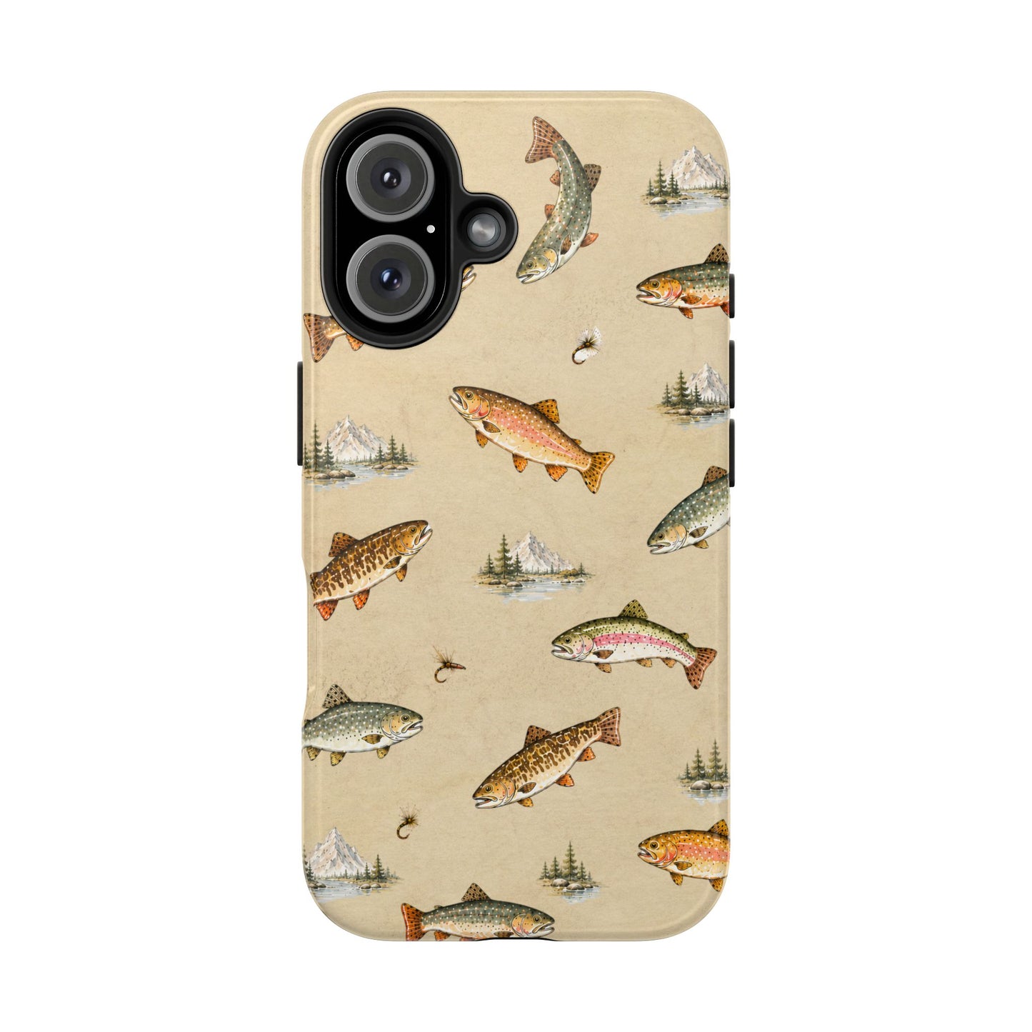 Vintage Trout Pattern Phone Case