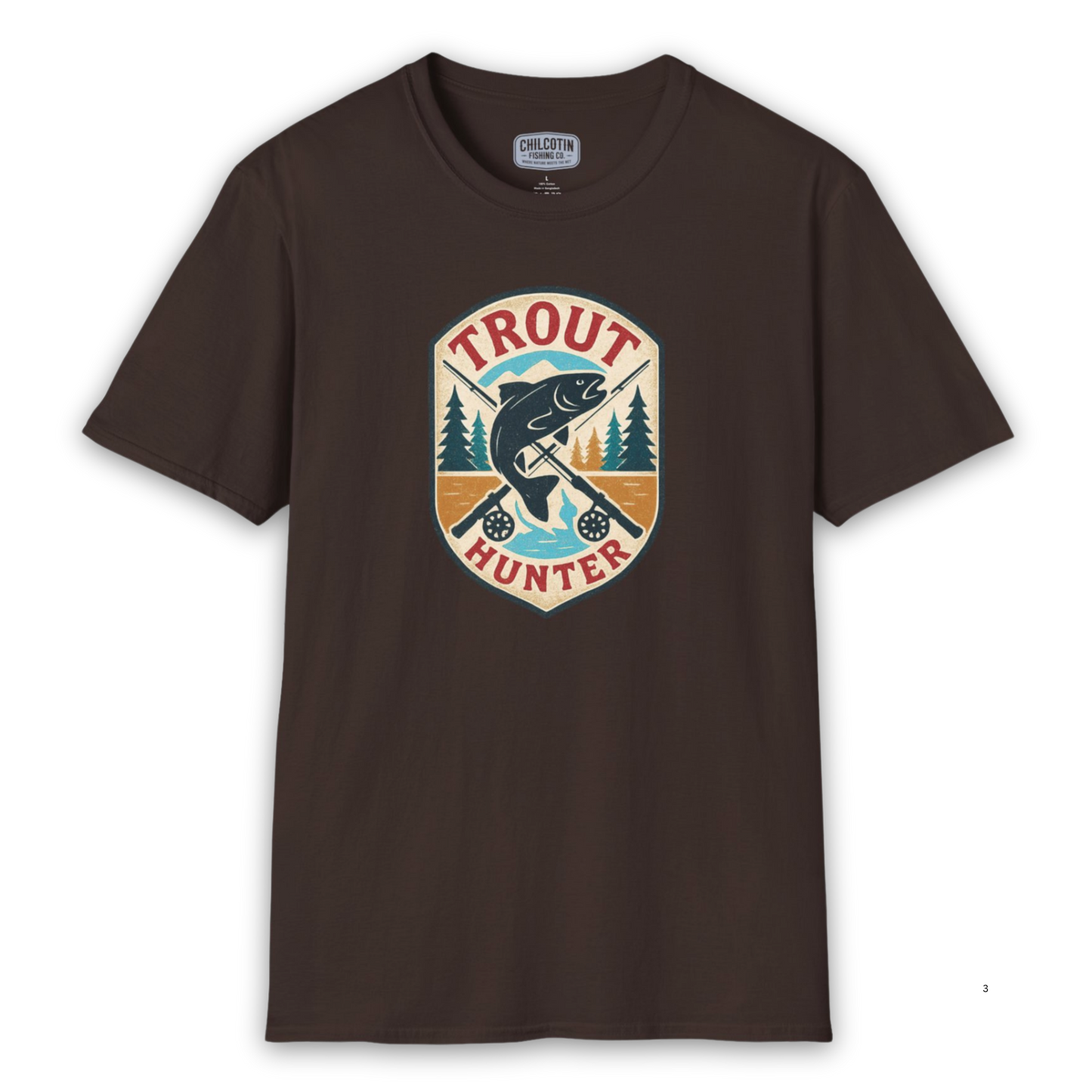 Trout Hunter Tee – Retro Fishing Shirt for Anglers & Outdoor Adventures
