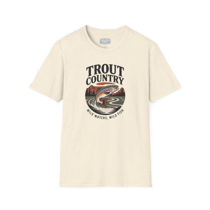 Trout Country Wild Waters Fishing T-Shirt | Rugged Angler Tee