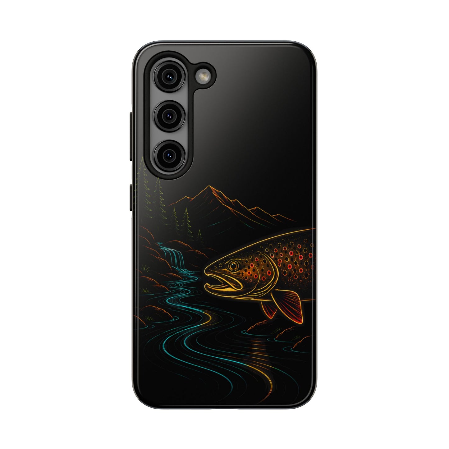 Brown Trout Neon Wilderness Tough Phone Case