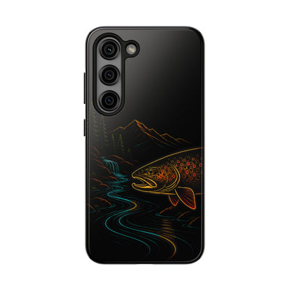 Brown Trout Neon Wilderness Tough Phone Case