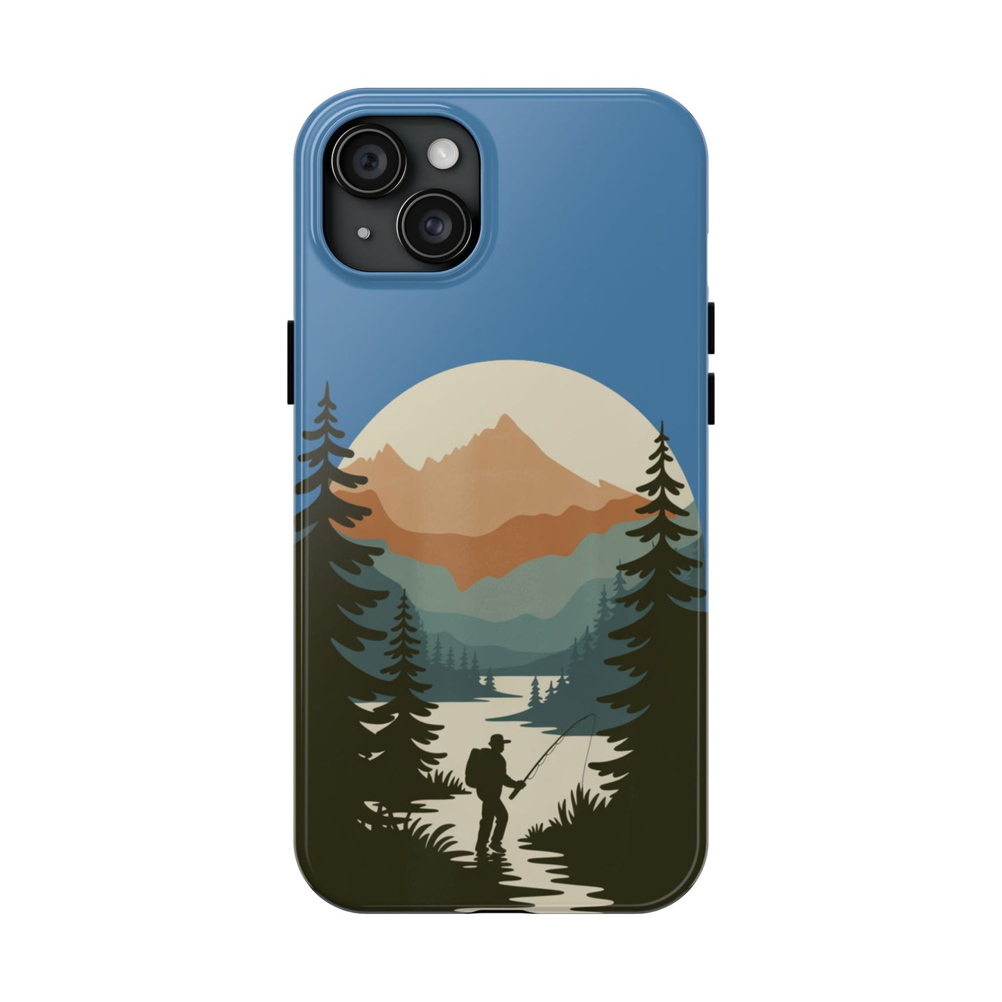Fishing in The Mountains Tough Phone Case