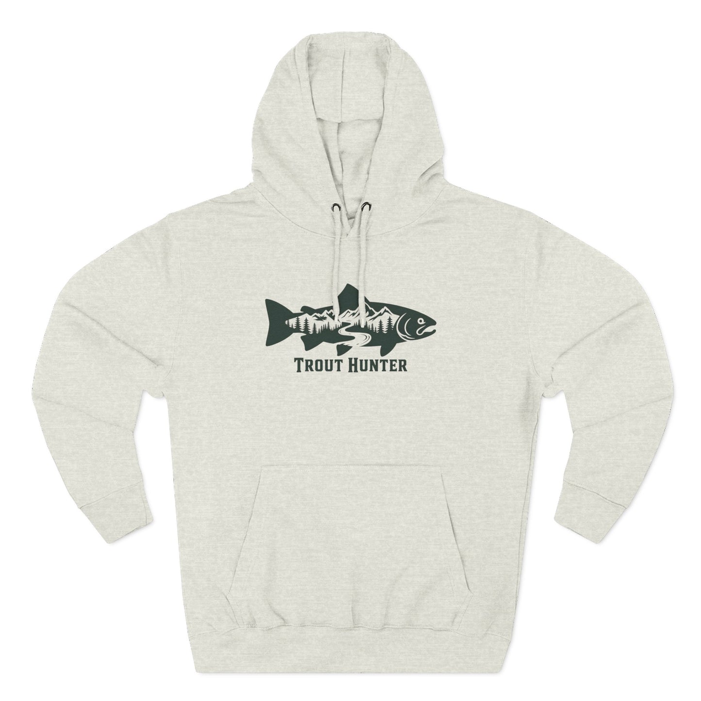 Trout Hunter Silhouette Hoodie - Fishing Apparel