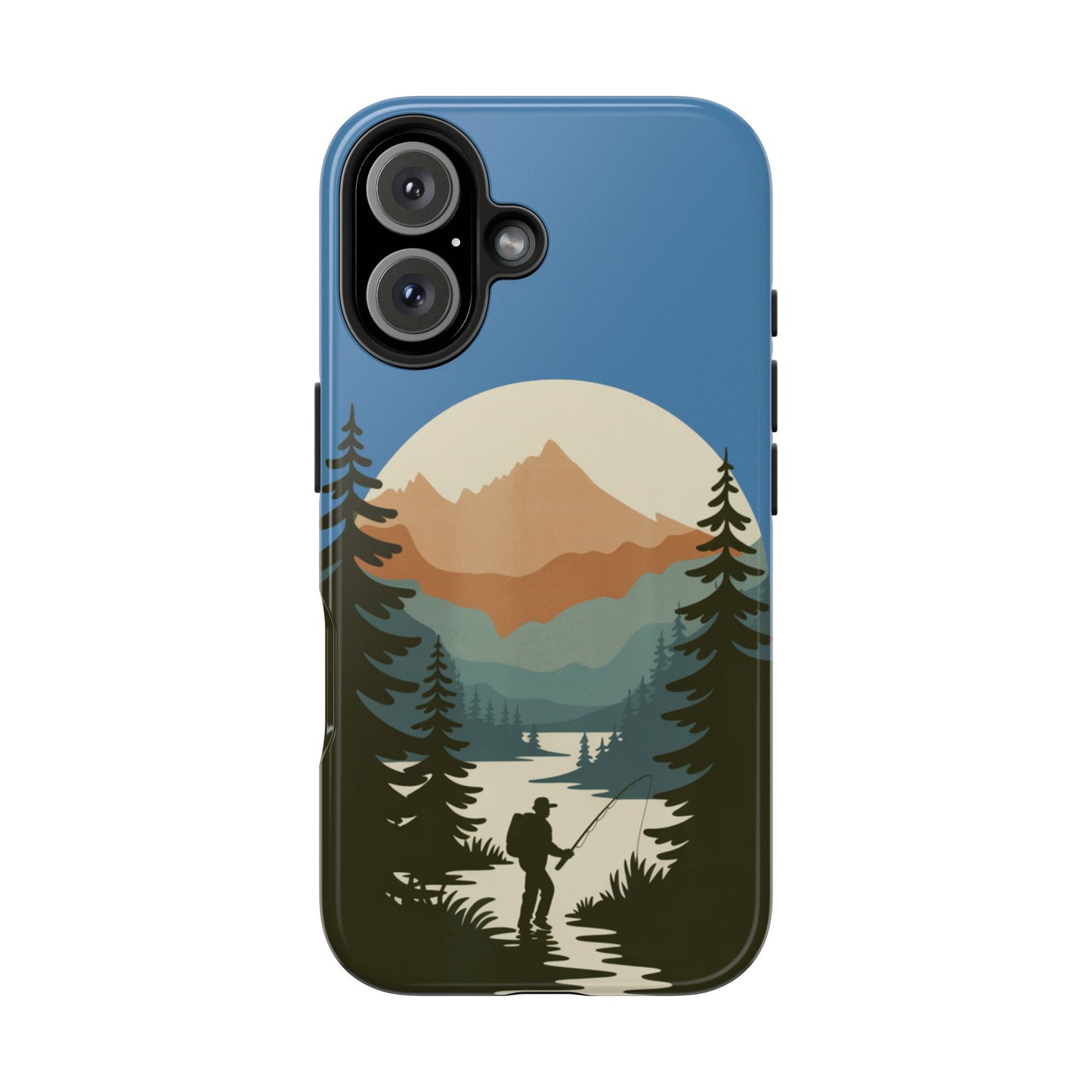 Fishing in The Mountains Tough Phone Case