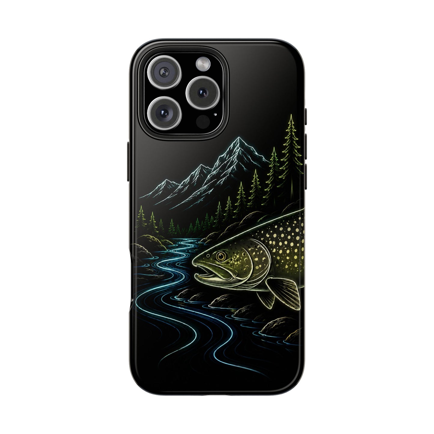 Lake Trout Neon Wilderness Tough Phone Case