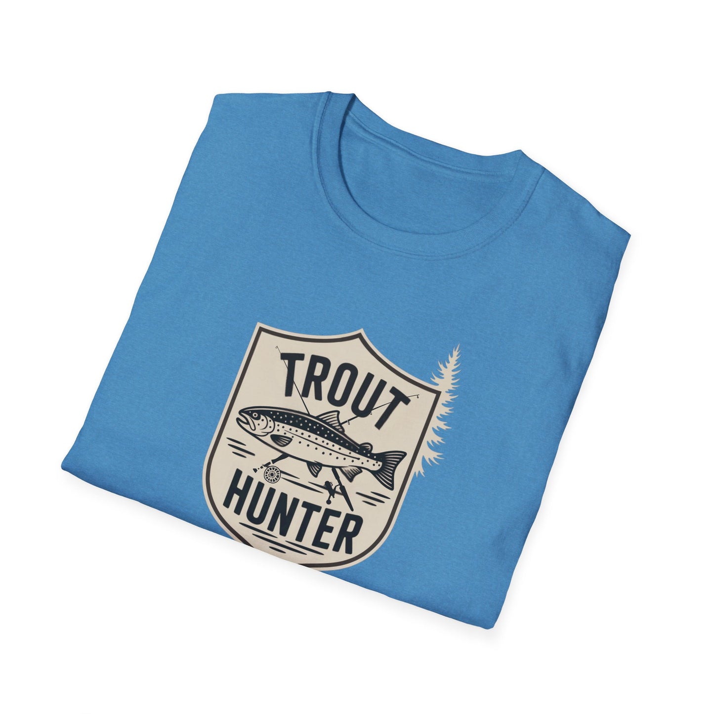 Trout Hunter T-Shirt, Fishing Tee, Unisex Apparel, Outdoor Shirt, Gift for Anglers, Casual Wear, Nature Lover Gear