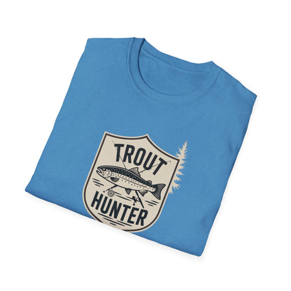 Trout Hunter T-Shirt, Fishing Tee, Unisex Apparel, Outdoor Shirt, Gift for Anglers, Casual Wear, Nature Lover Gear