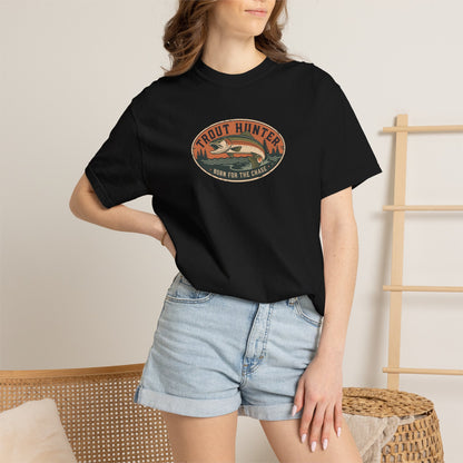Trout Hunter Fishing T-Shirt — Vintage Outdoor Fishing Tee