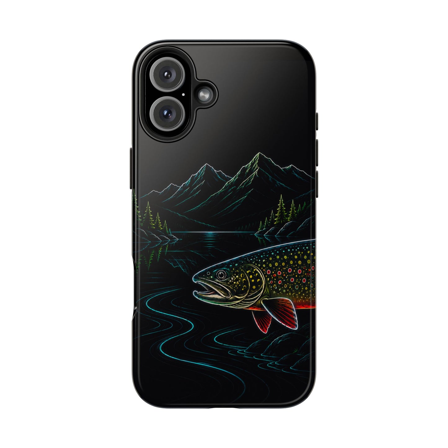 Brook Trout Neon Wilderness Tough Phone Case
