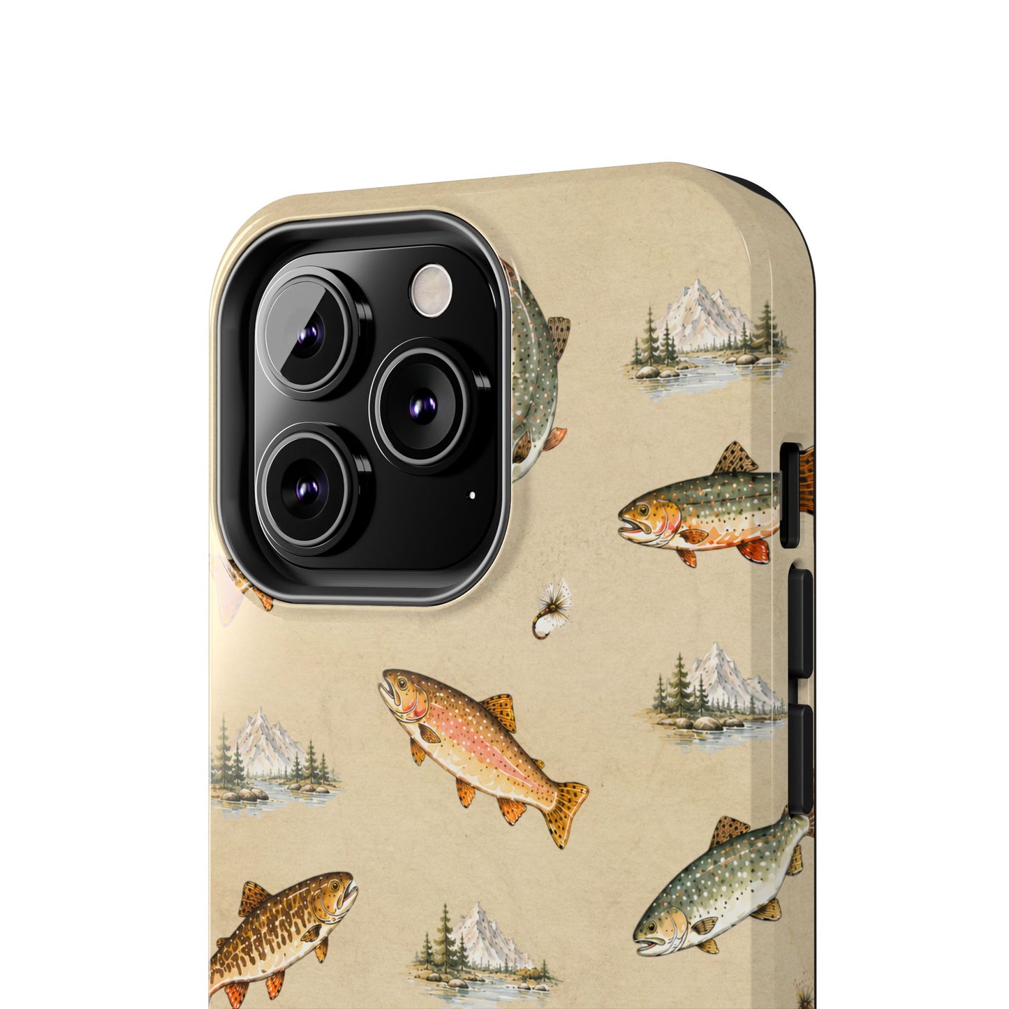 Vintage Trout Pattern Phone Case