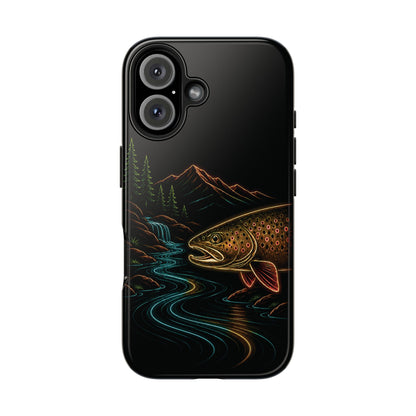 Brown Trout Neon Wilderness Phone Case