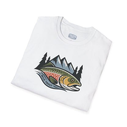 Wild Trout Fishing Adventure Tee | Classic Fishing Shirt for Outdoor Enthusiasts | Great Gift for Trout Anglers & Nature Lovers