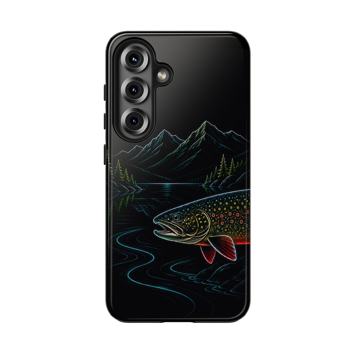 Brook Trout Neon Wilderness Tough Phone Case