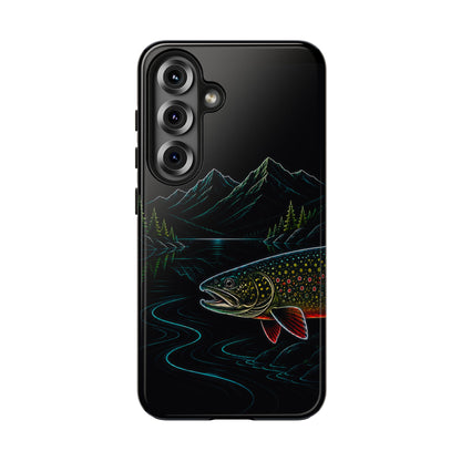 Brook Trout Neon Wilderness Tough Phone Case