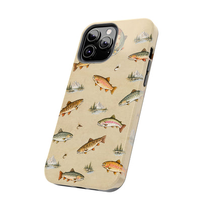 Vintage Trout Pattern Phone Case