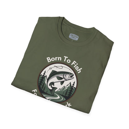 Born To Fish, Forced To Work T-Shirt – Funny Fishing Tee for Anglers
