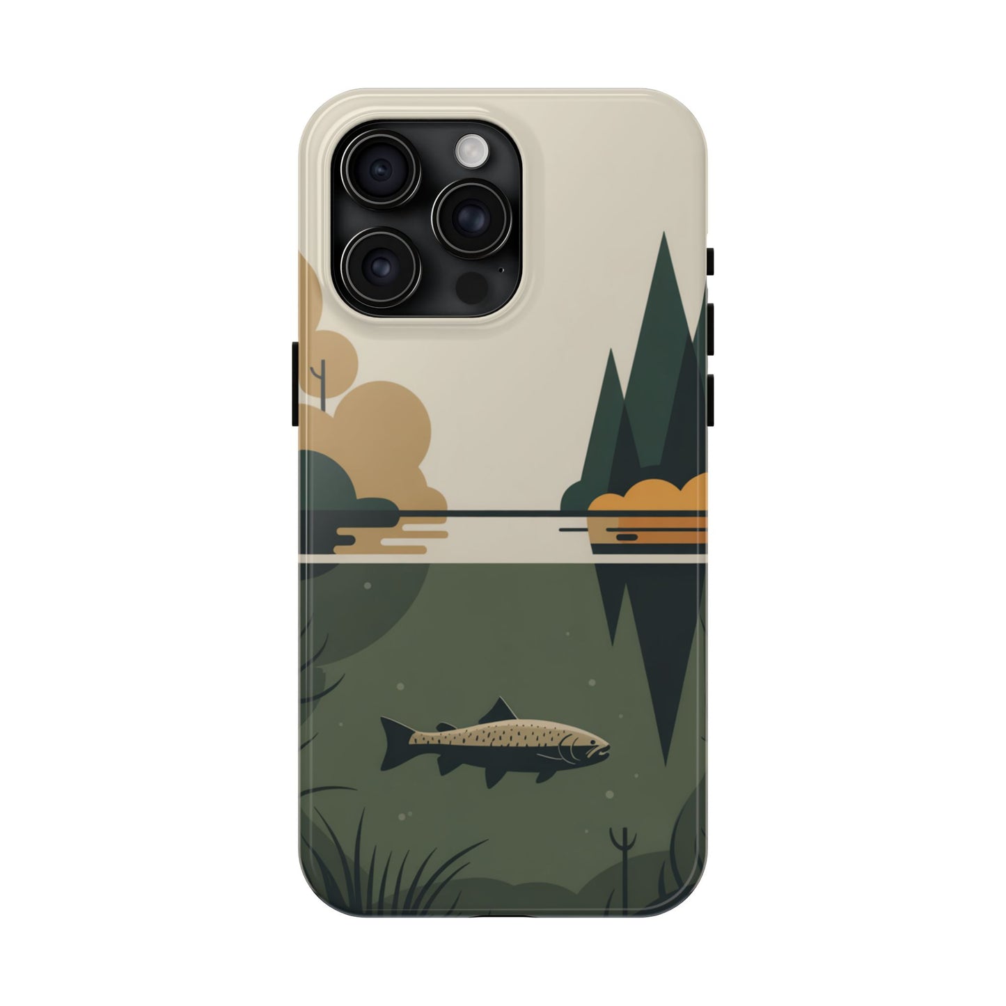 Vintage Lake Fishing Tough Phone Case