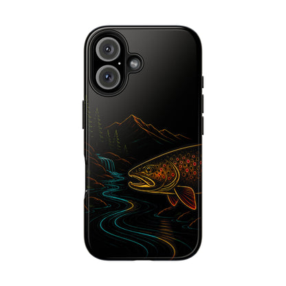 Brown Trout Neon Wilderness Tough Phone Case