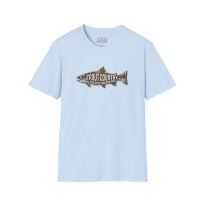 Trout Country Outline Trout T-Shirt – Fishing Apparel for Anglers