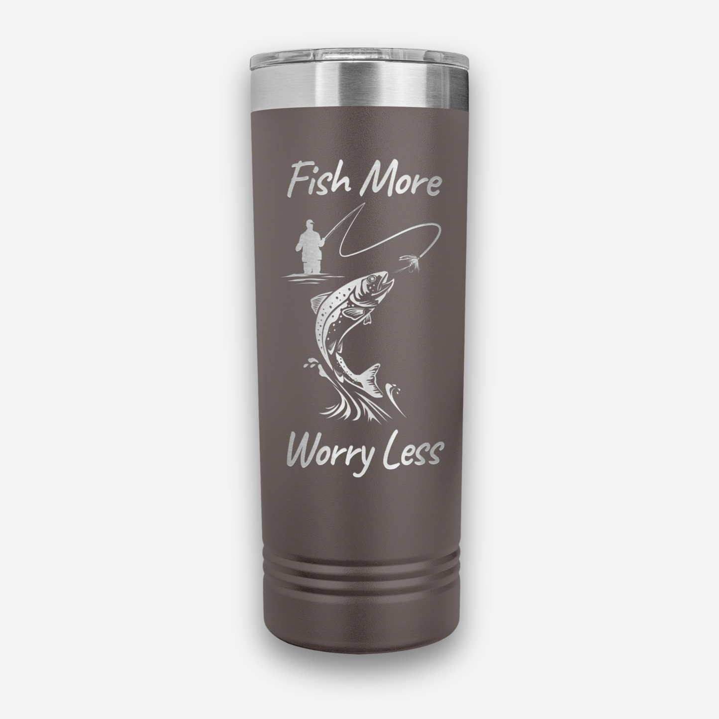 Fish More Worry Less Tumbler