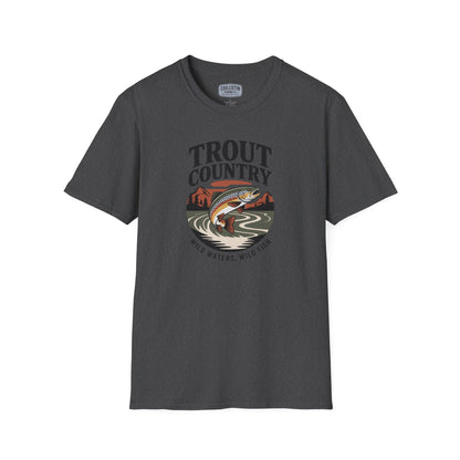 Trout Country Wild Waters Fishing T-Shirt | Rugged Angler Tee