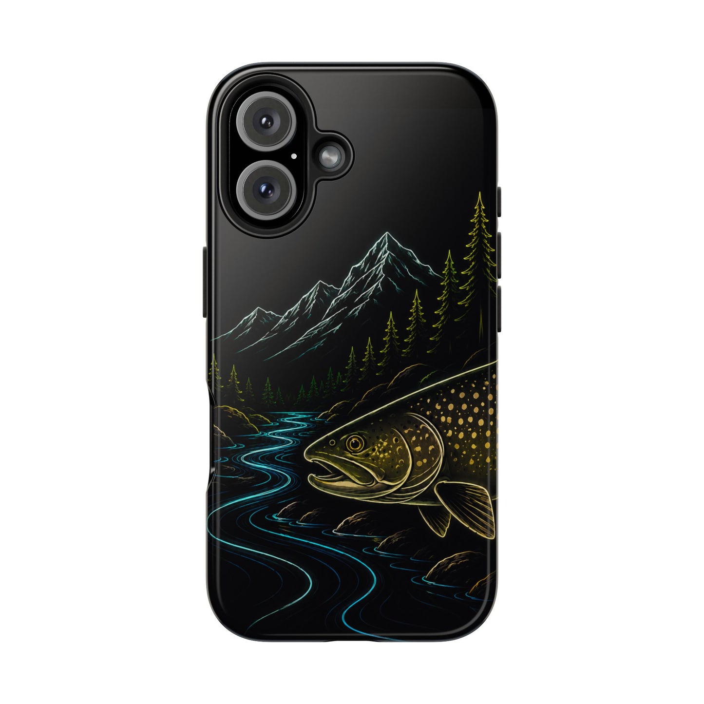 Lake Trout Neon Wilderness Tough Phone Case