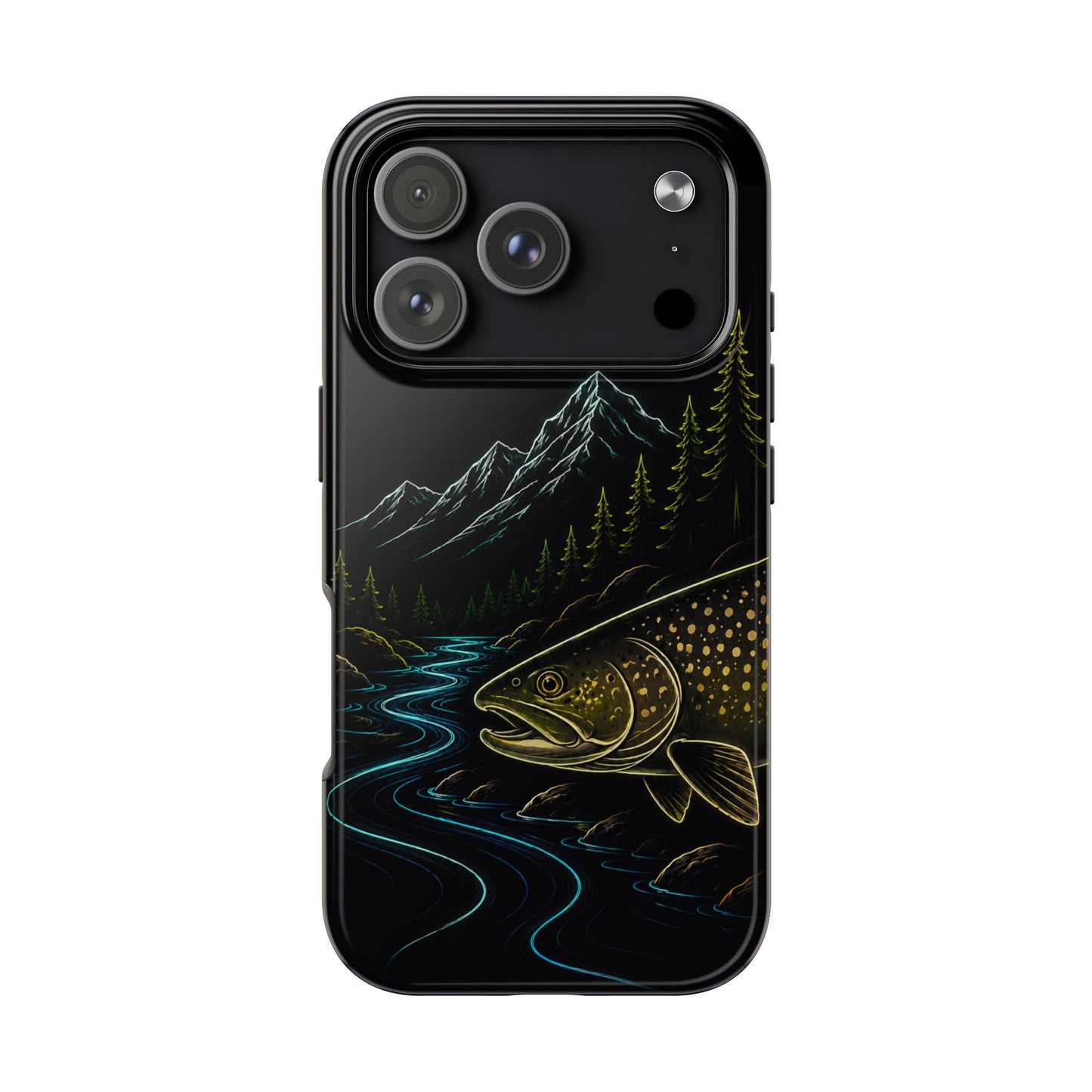 Lake Trout Neon Wilderness Tough Phone Case