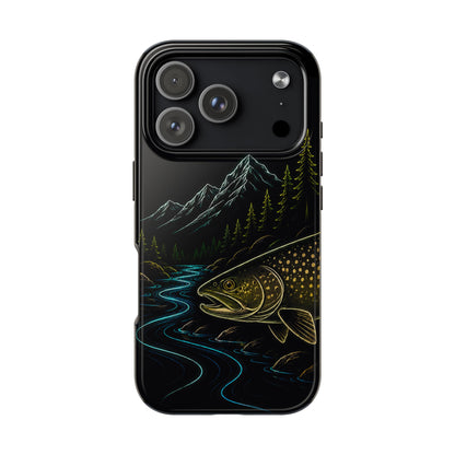 Lake Trout Neon Wilderness Tough Phone Case
